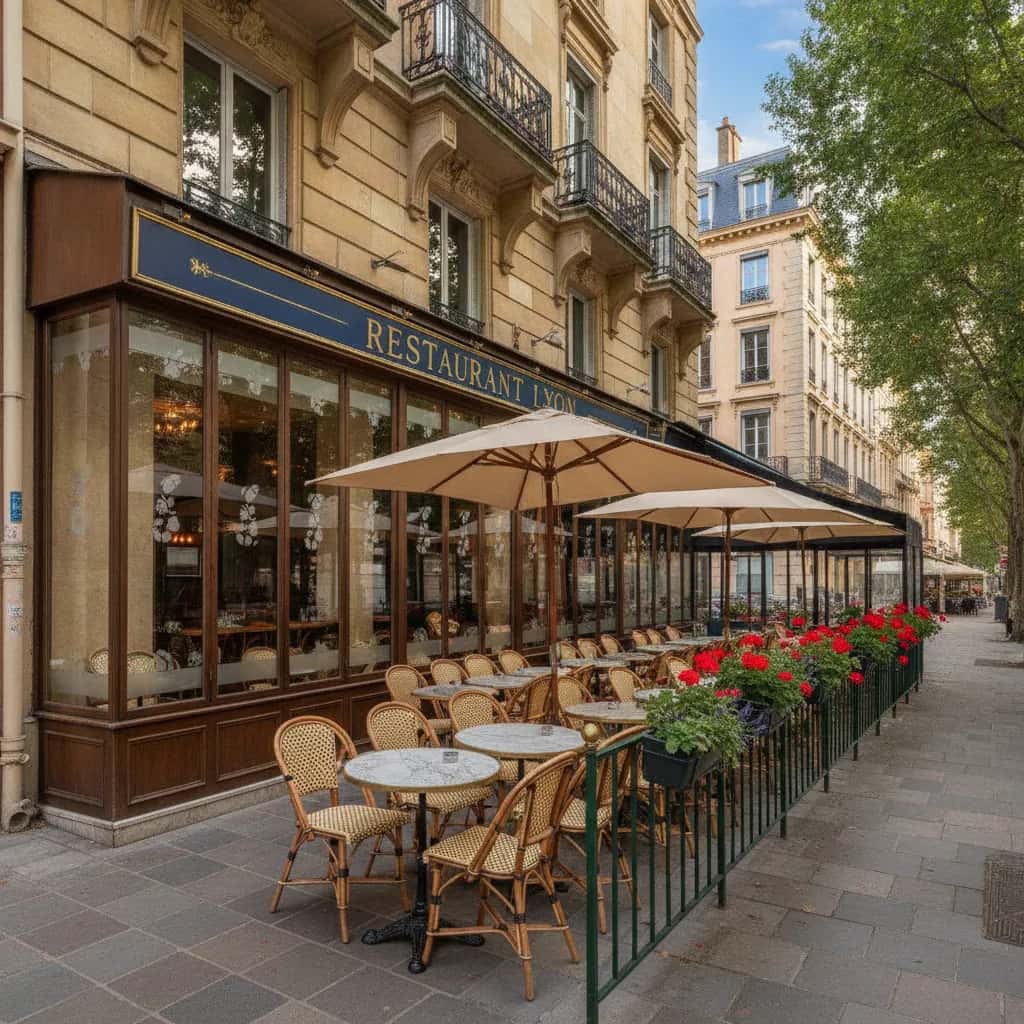 Restaurant 139m² à Lyon : terrasse - licence IV