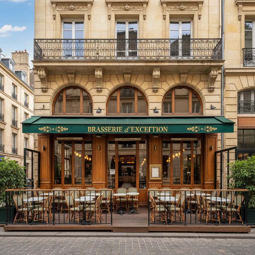 Bar-brasserie 175m² à Bordeaux : terrasse - licence IV