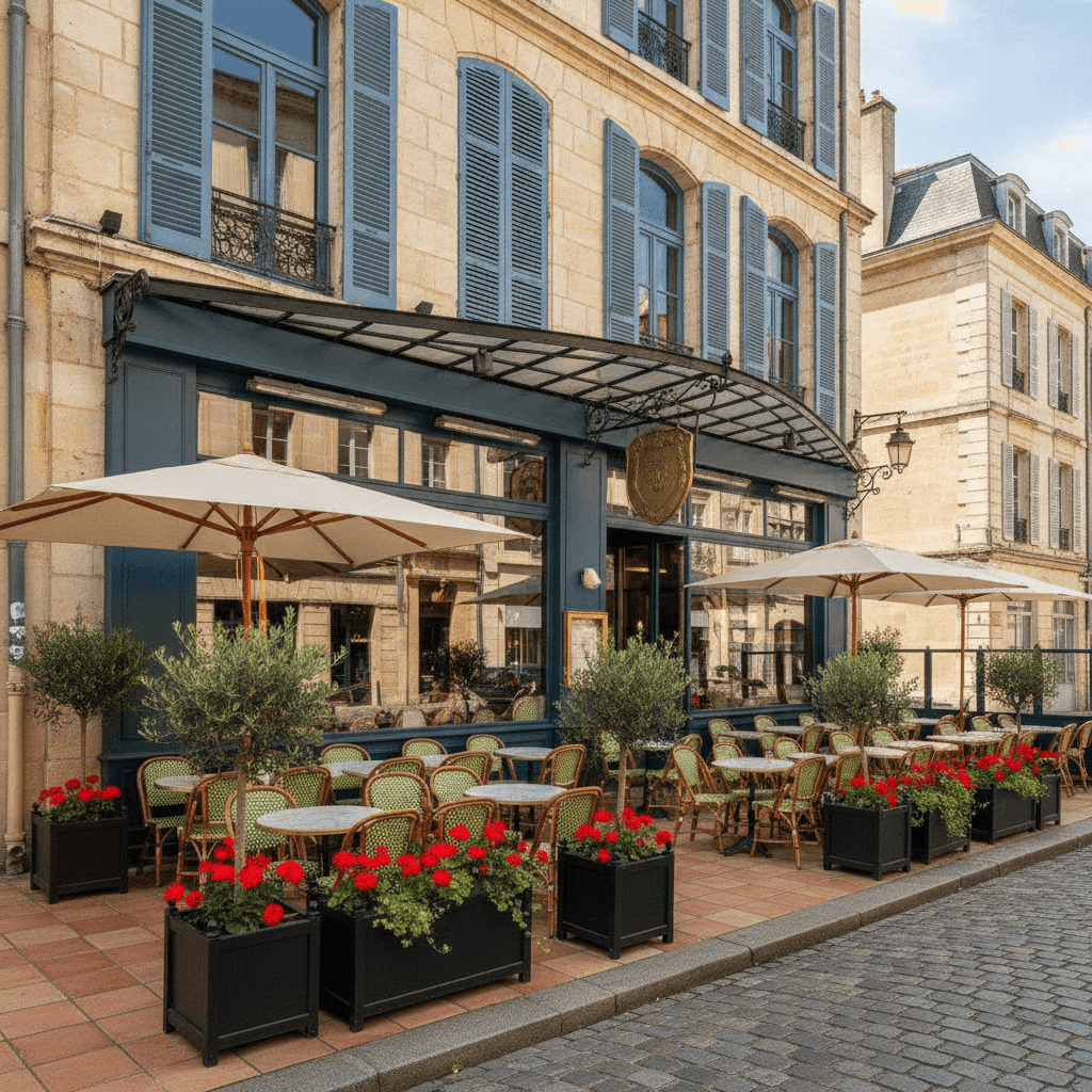 Restaurant 50m² à Dijon : terrasse - licence IV