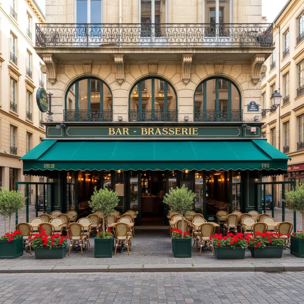 Bar-brasserie 380m² à Lyon : terrasse