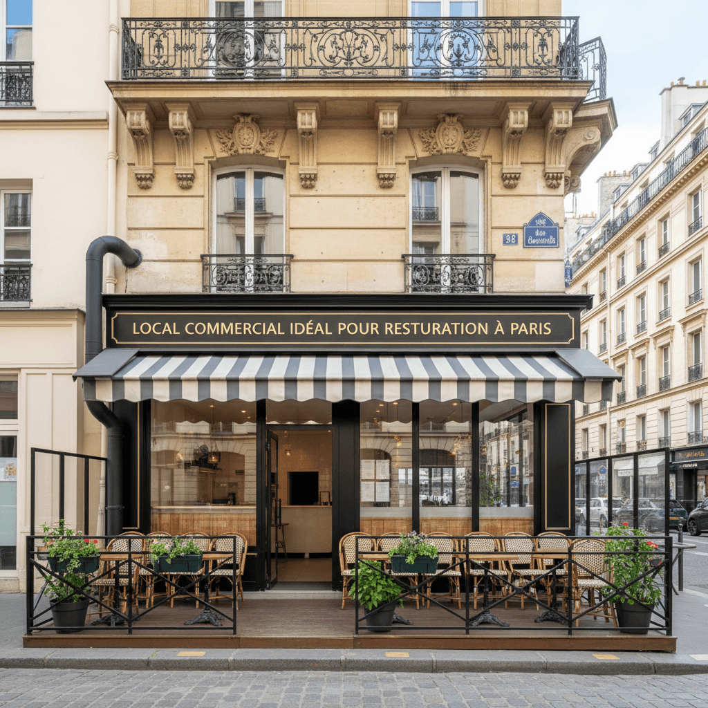 Local commercial idéal pour restauration à Paris