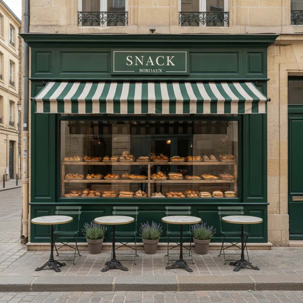 Snack à Bordeaux : terrasse