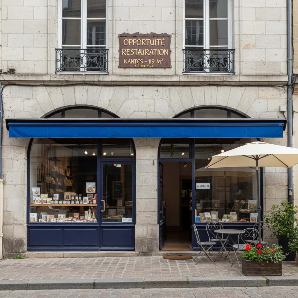 Fast-food 119m² à Nantes : terrasse - licence IV
