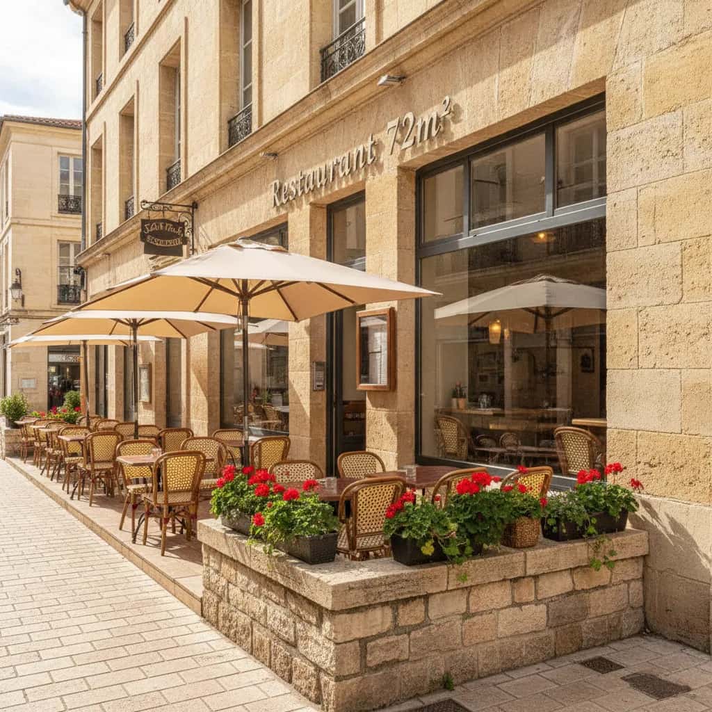 Restaurant 72m² à Montpellier : terrasse - licence IV