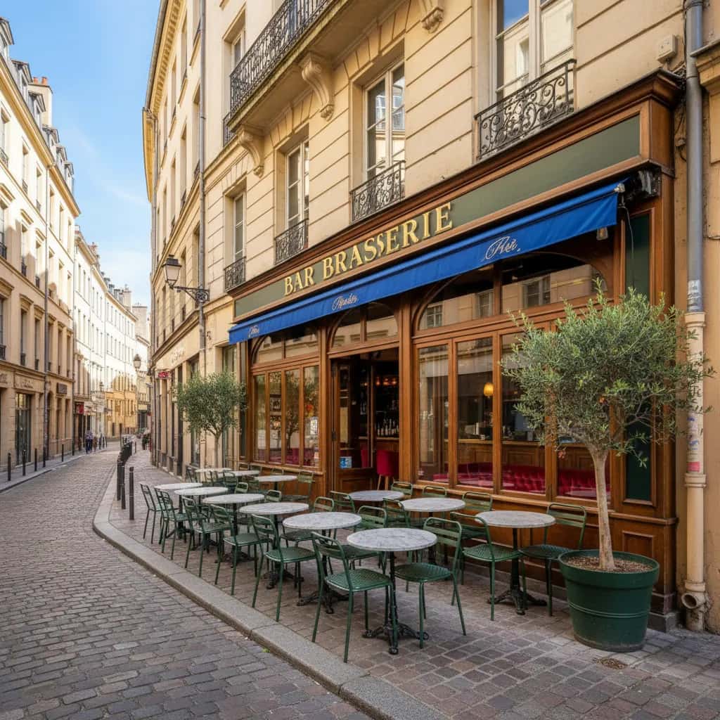 Bar-brasserie 138m² à Lyon : terrasse - licence IV
