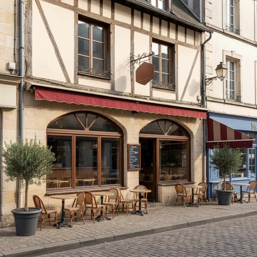 Restaurant 105m² à Angers : terrasse - licence IV