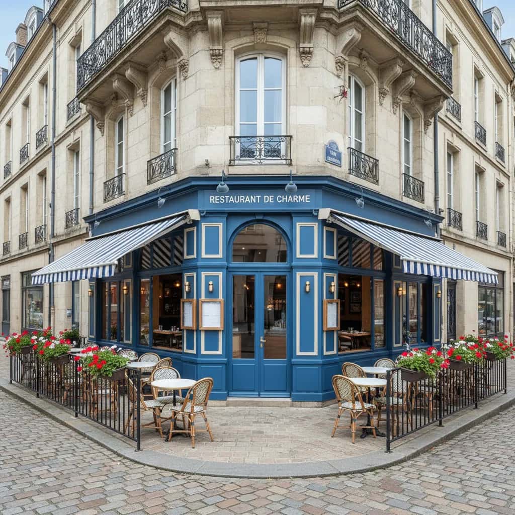 Restaurant 110m² à Nantes : terrasse - extraction