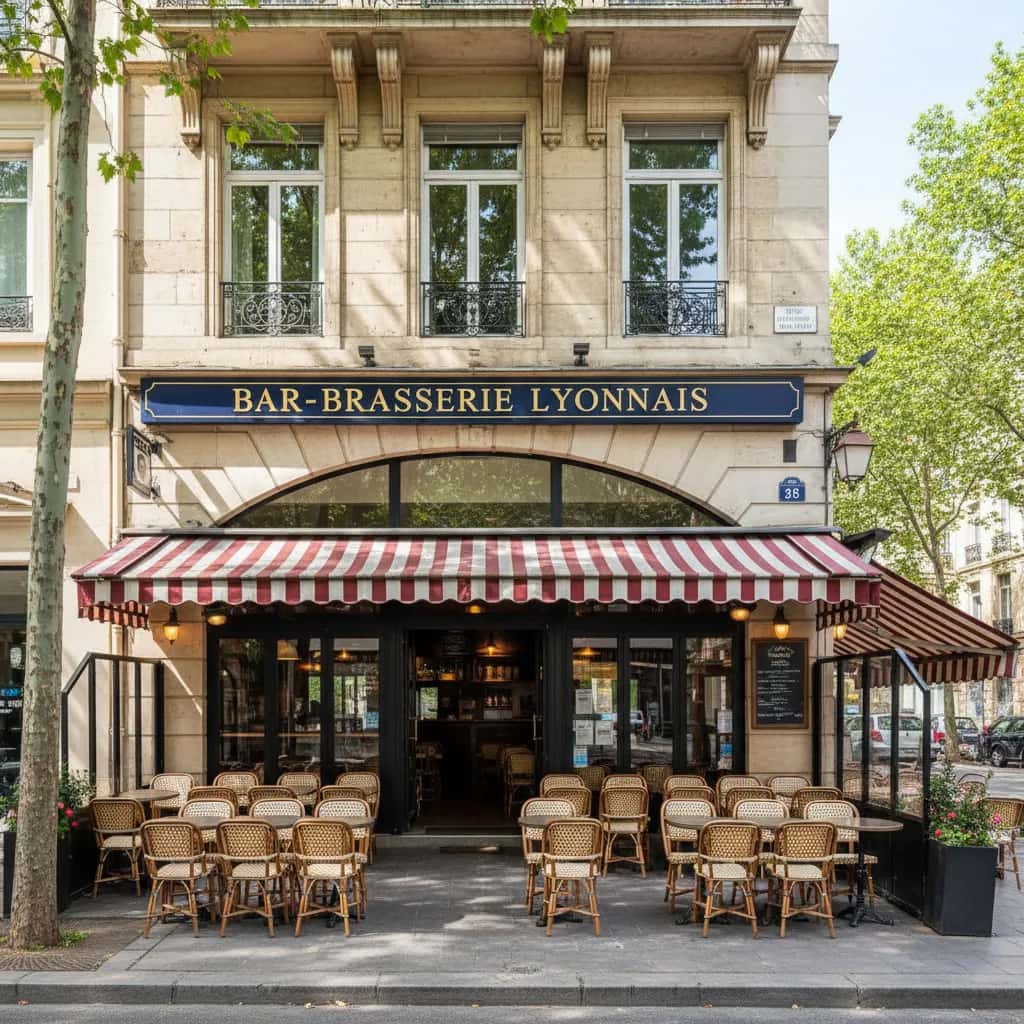 Bar-brasserie 225m² à Lyon : terrasse - licence IV