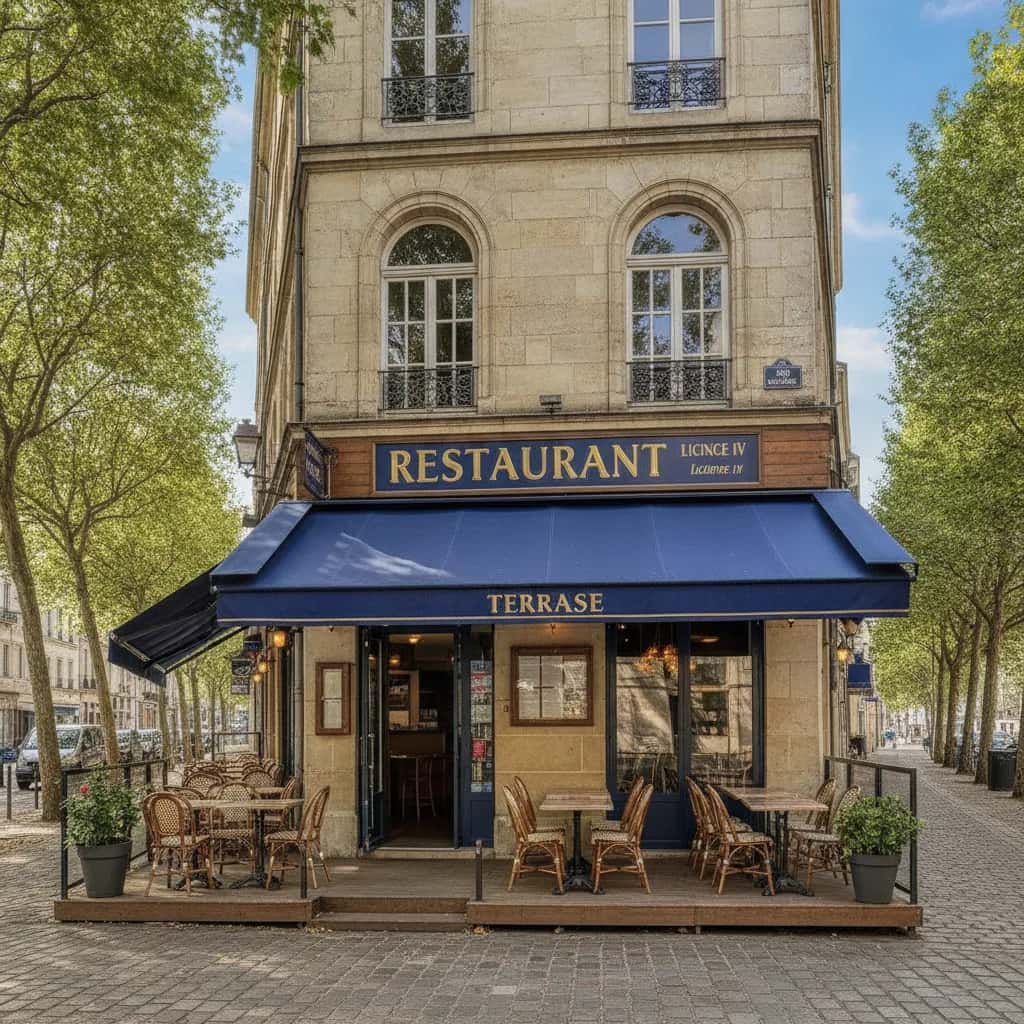 Restaurant 156m² à Angers : terrasse - licence IV