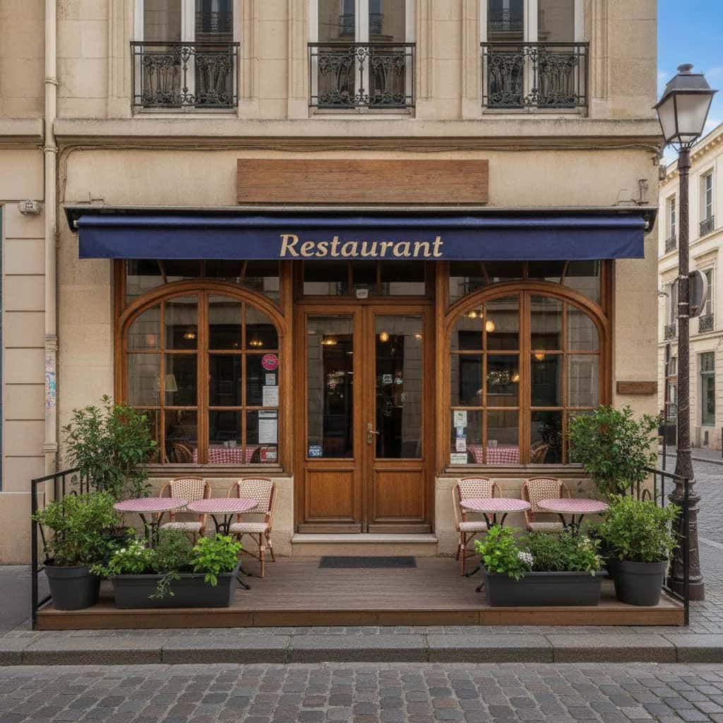 Restaurant 62m² à Lyon : terrasse - licence IV