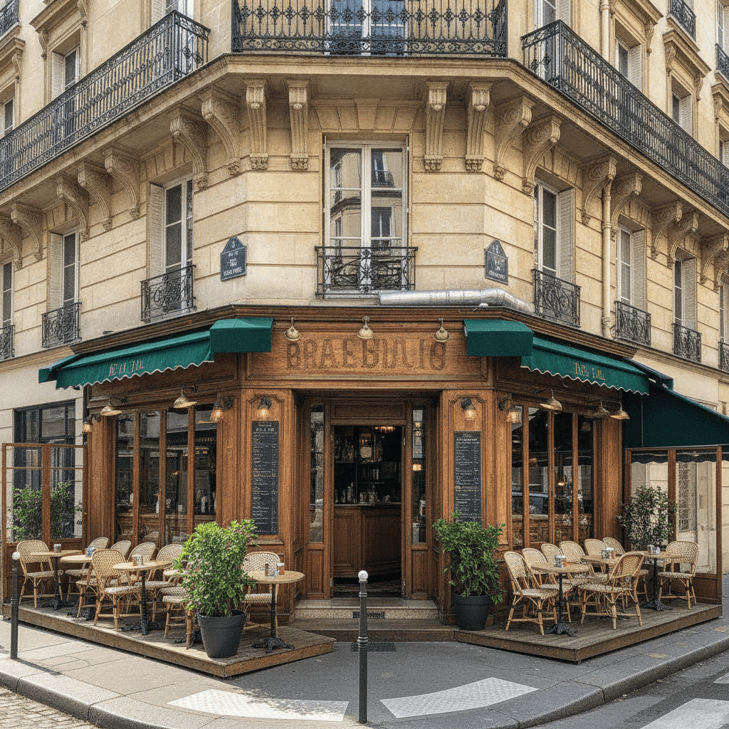 Restaurant 42 couverts à Paris : terrasse - extraction