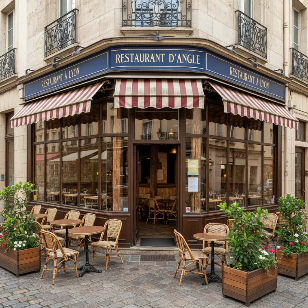 Restaurant d'angle à Lyon - 63 m² avec visibilité
