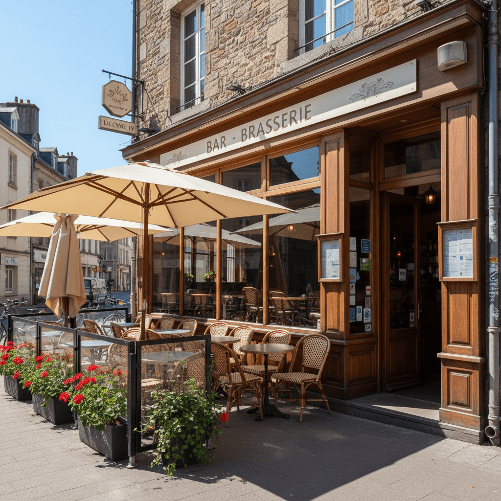 Bar-brasserie à Rennes : terrasse - licence IV