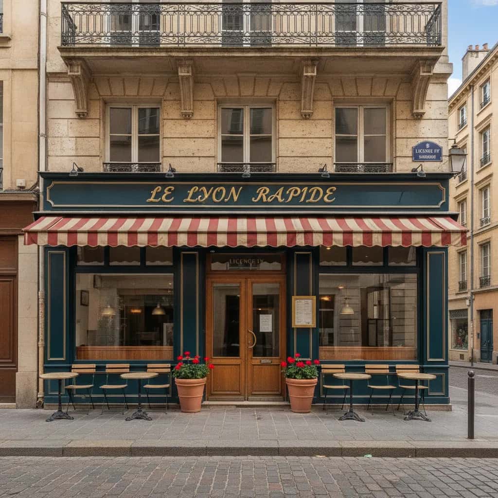 Fast-food 110m² à Lyon : terrasse - licence IV