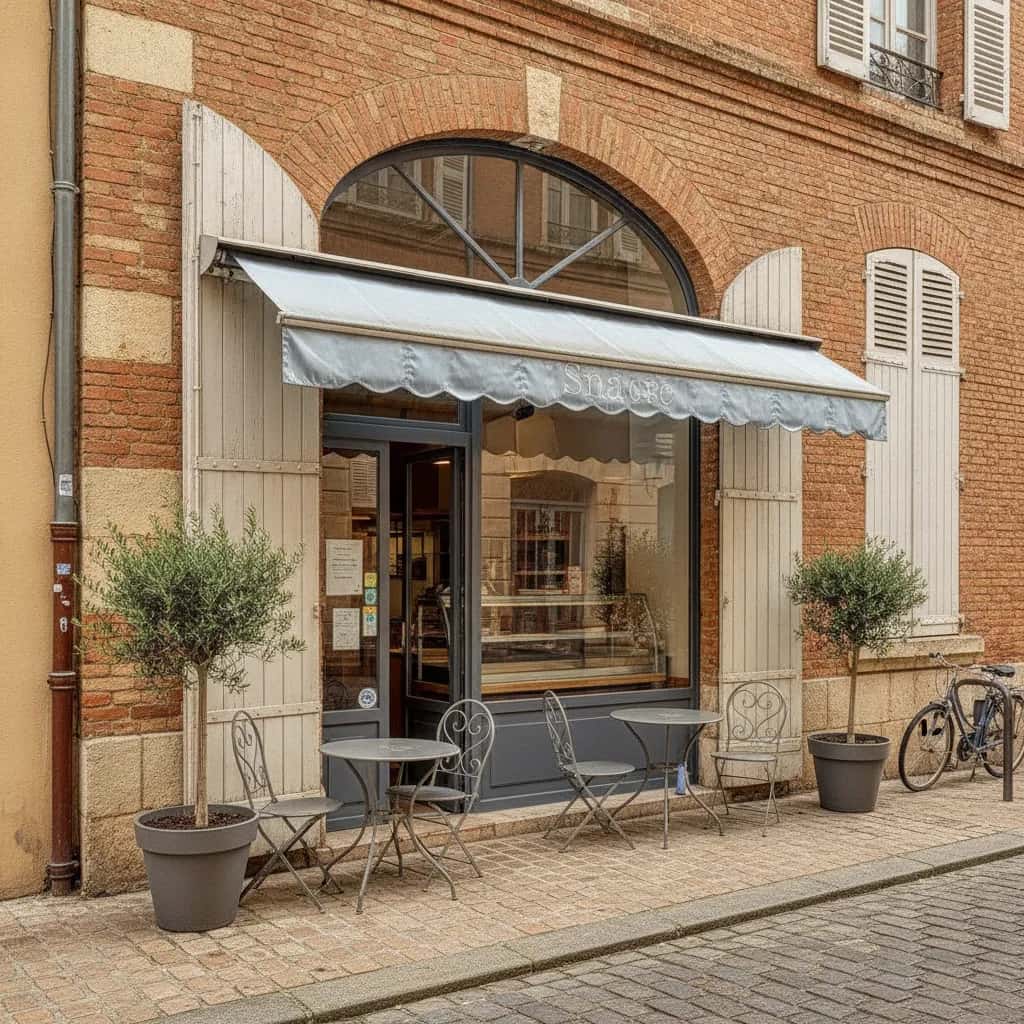 Snack 40m² à Toulouse : terrasse