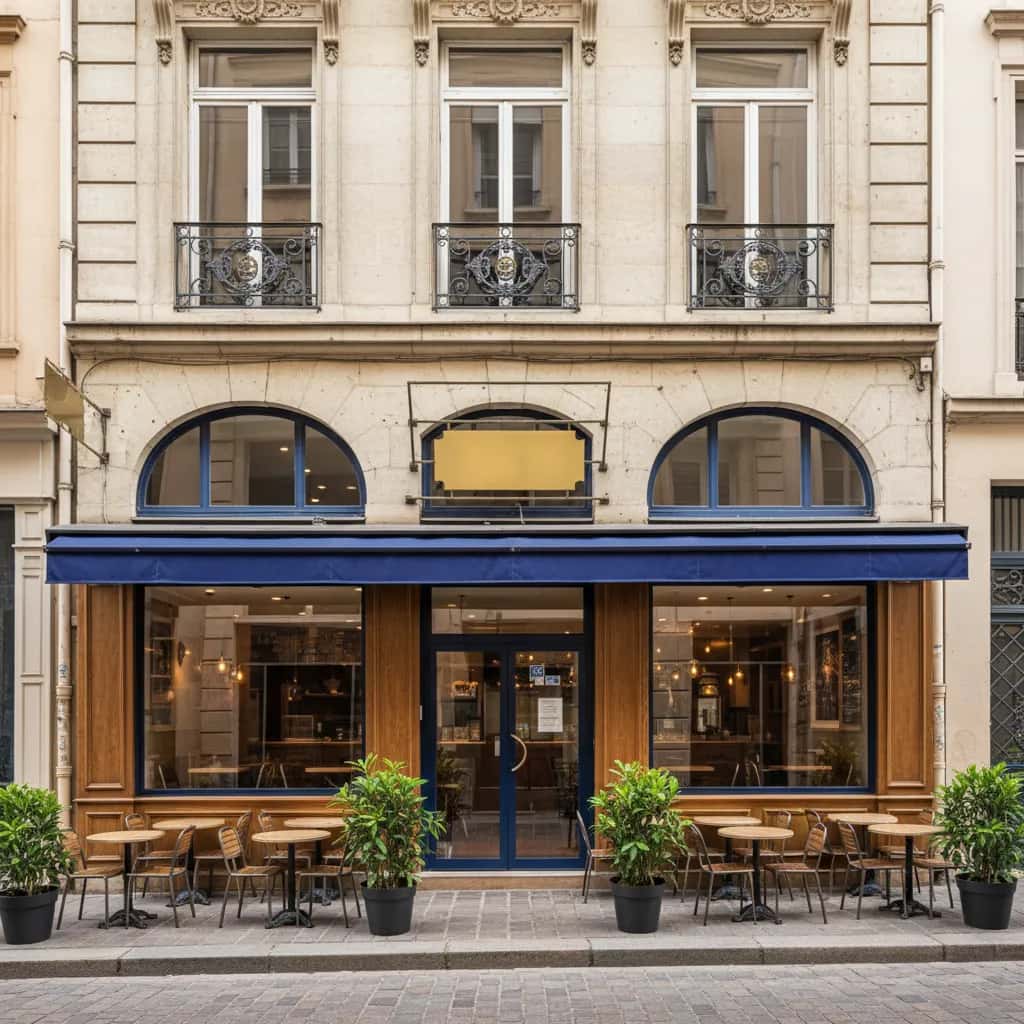 Fast-food 90m² à Lyon : terrasse - extraction