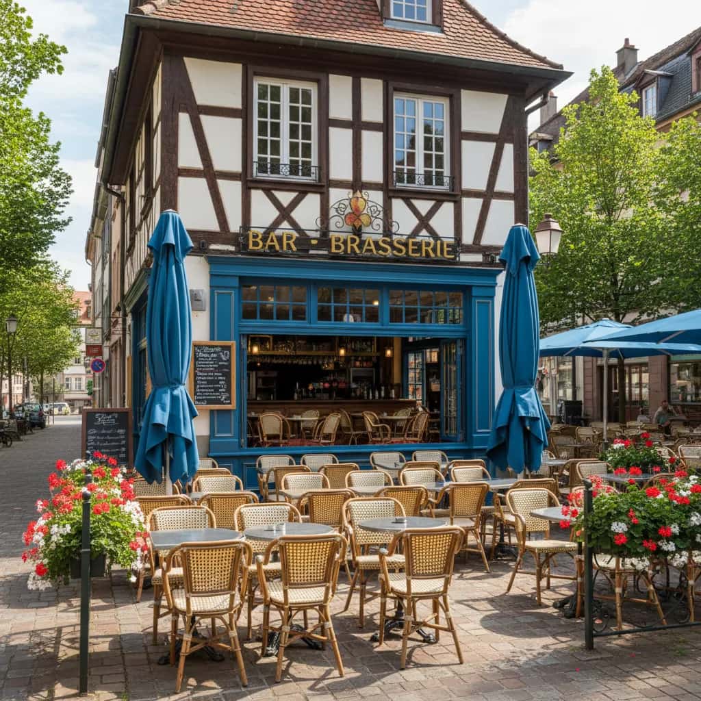 Bar-brasserie à Strasbourg : terrasse - licence IV