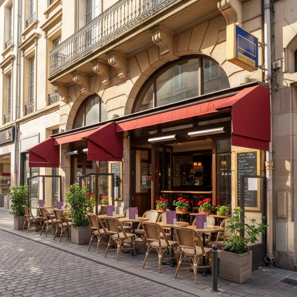 Bar-brasserie 125m² à Lyon : terrasse - licence IV