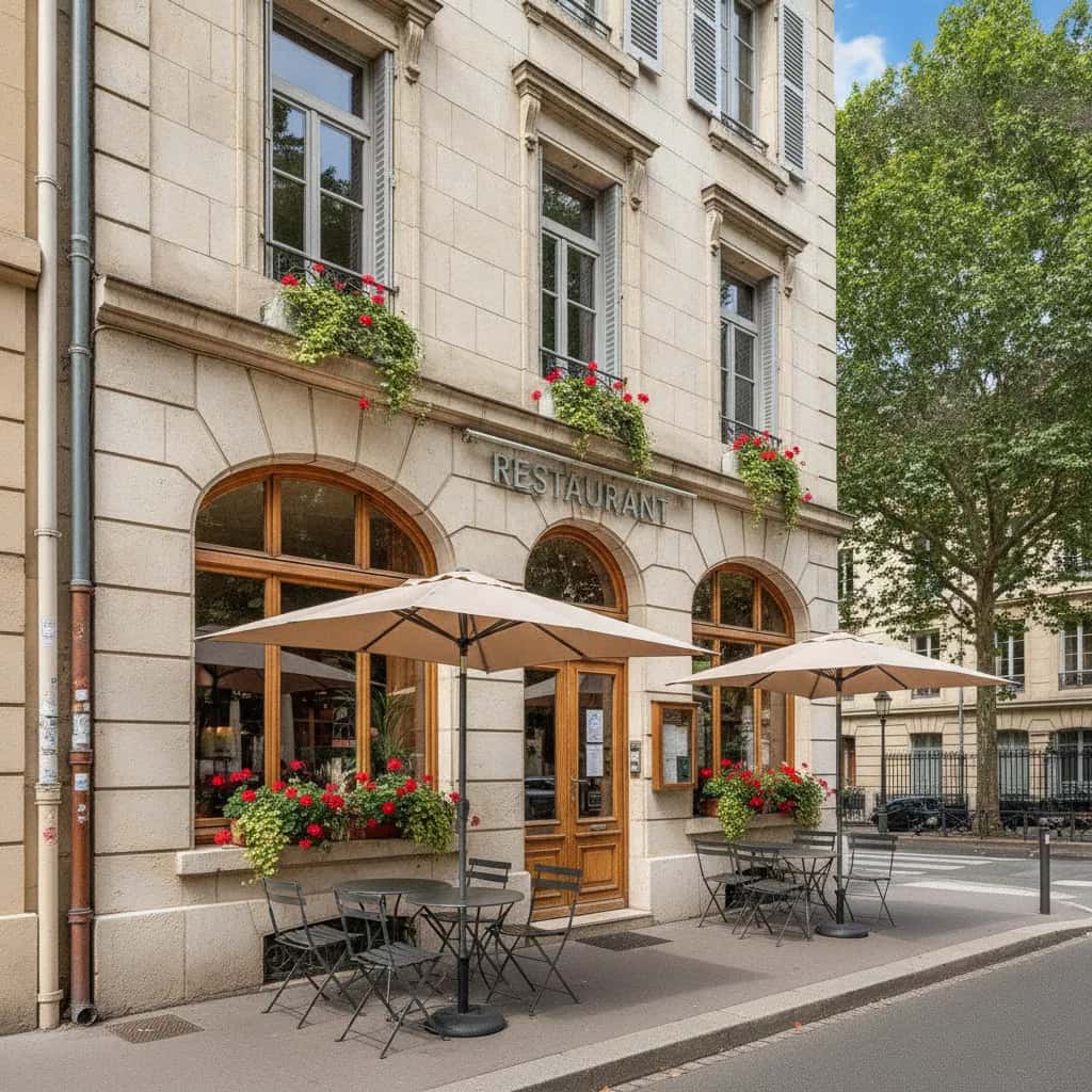 Restaurant 108m² à Lyon : terrasse - licence IV