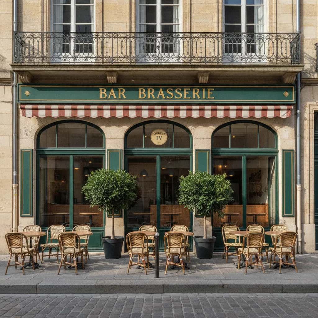 Bar-brasserie à Bordeaux : terrasse - licence IV