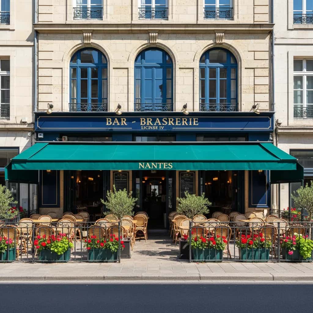 Bar-brasserie à Nantes : terrasse - licence IV