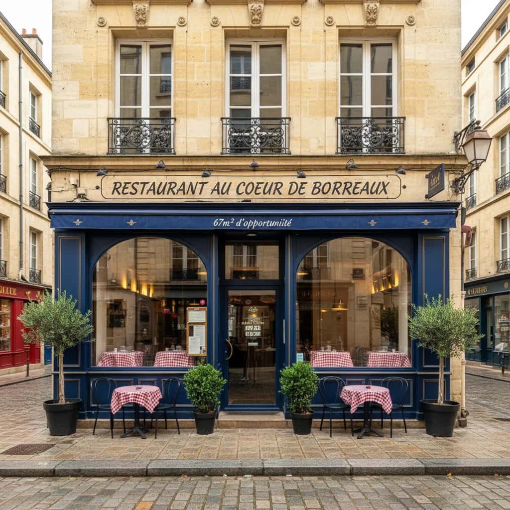 Restaurant 67m² à Bordeaux : extraction - cuisine équipée