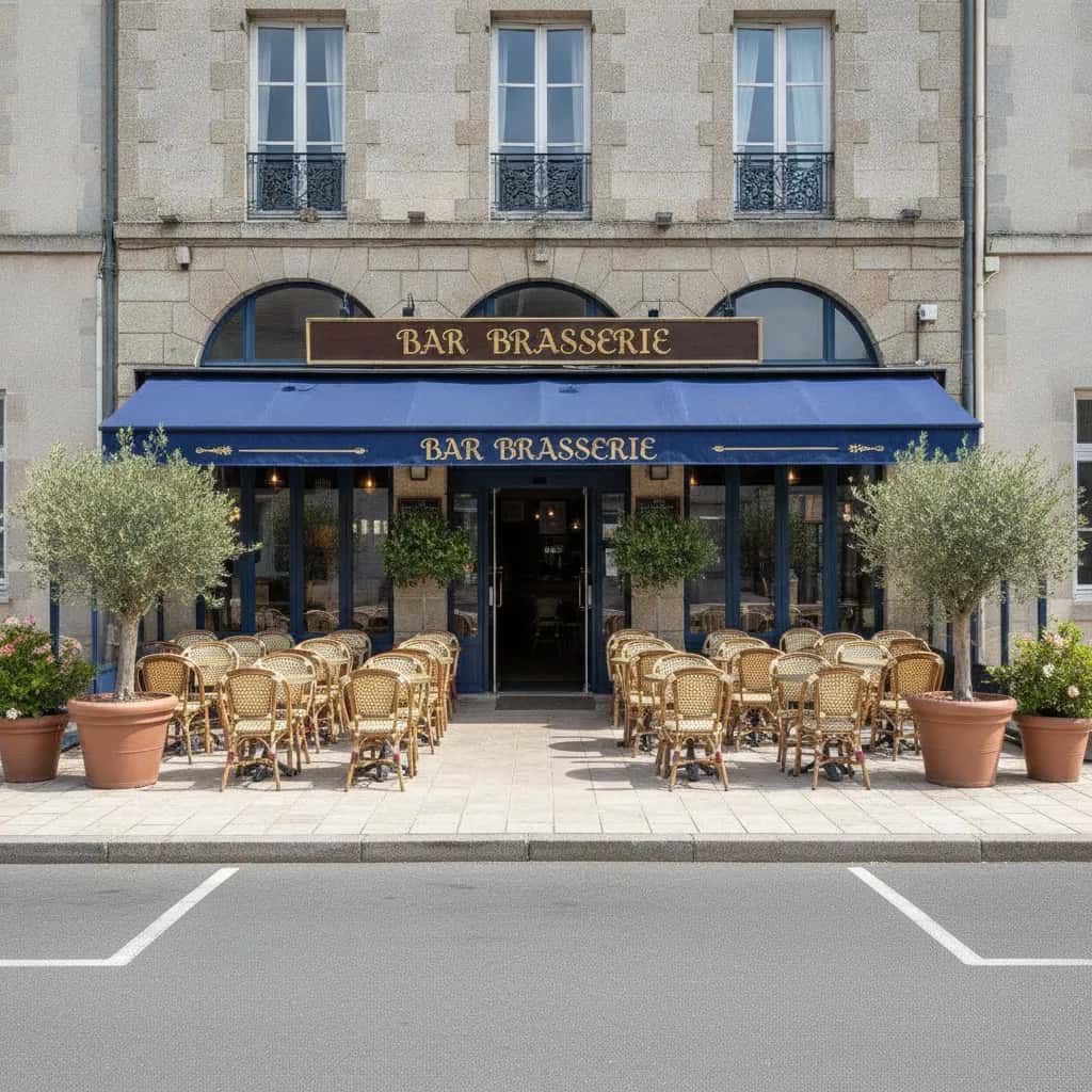 Bar-brasserie 300m² à Nantes : terrasse - licence IV