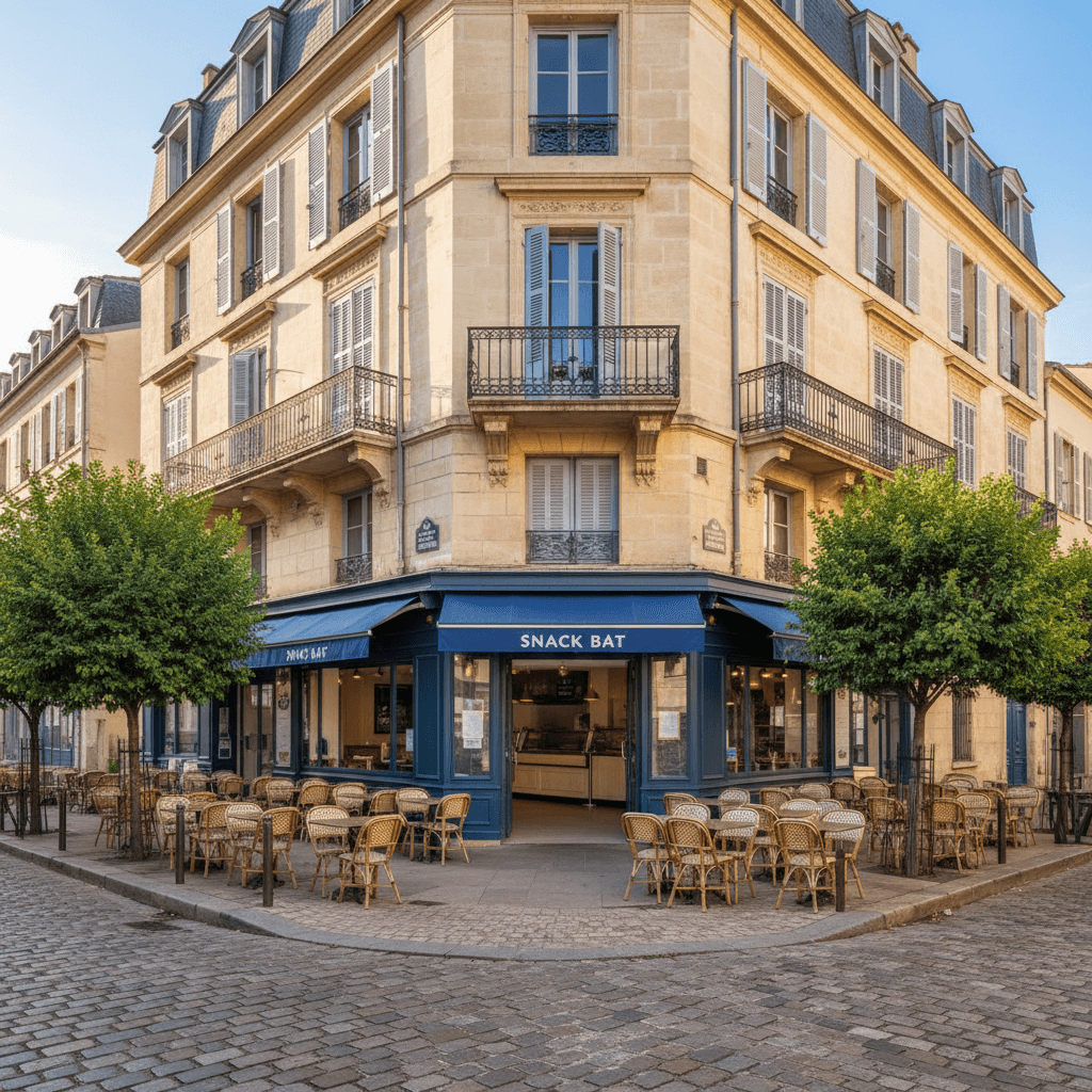 Snack 70m² à Toulon : terrasse - licence IV
