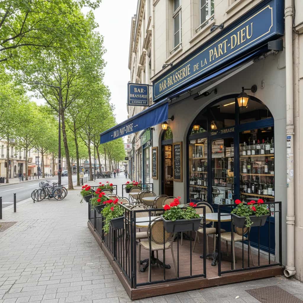 Bar-brasserie 100m² à Lyon : terrasse - licence IV