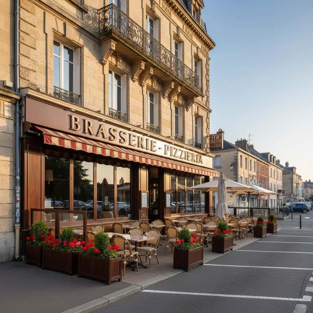 Bar-brasserie 600m² à Nantes : terrasse - licence IV
