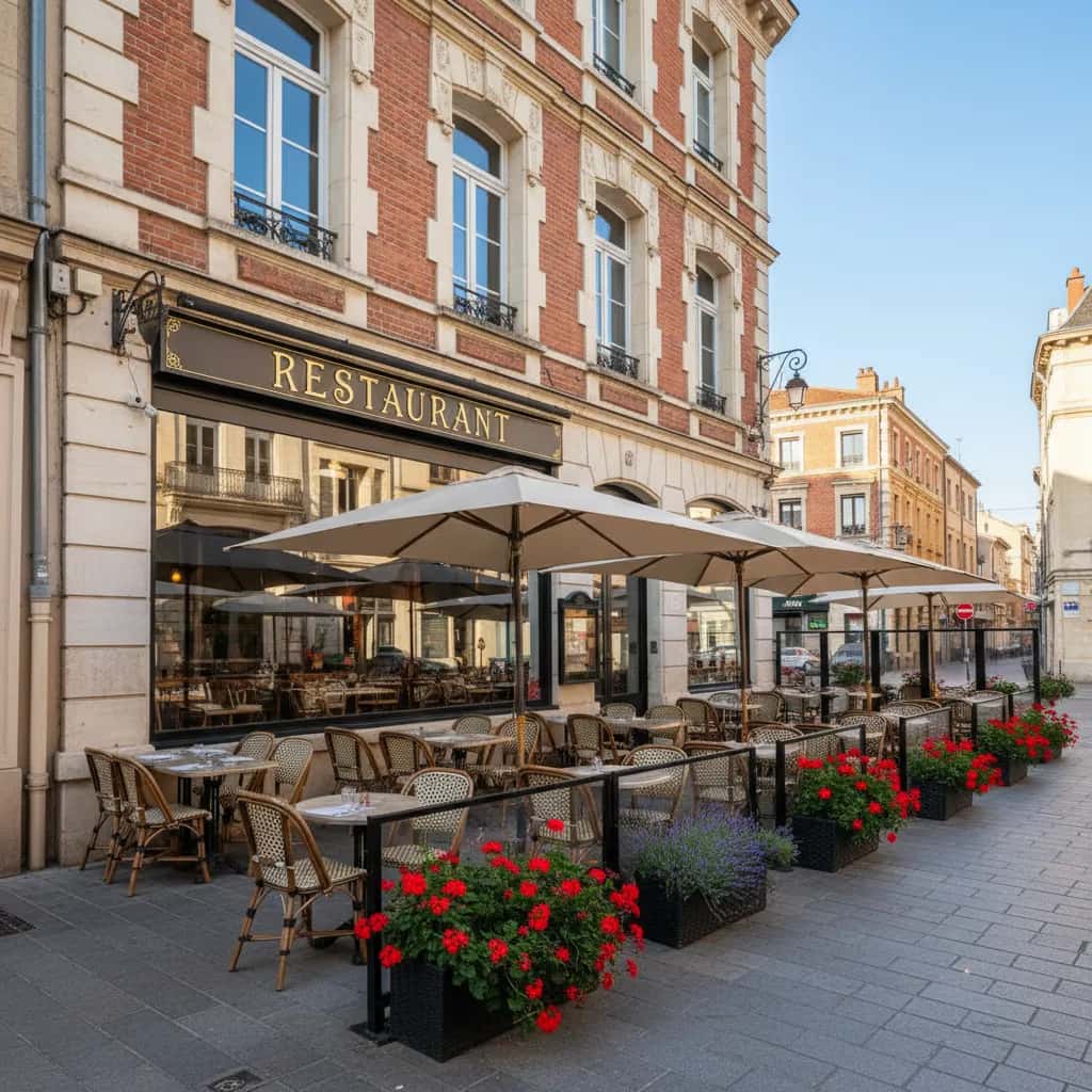 Restaurant 173m² à Toulouse : terrasse - extraction