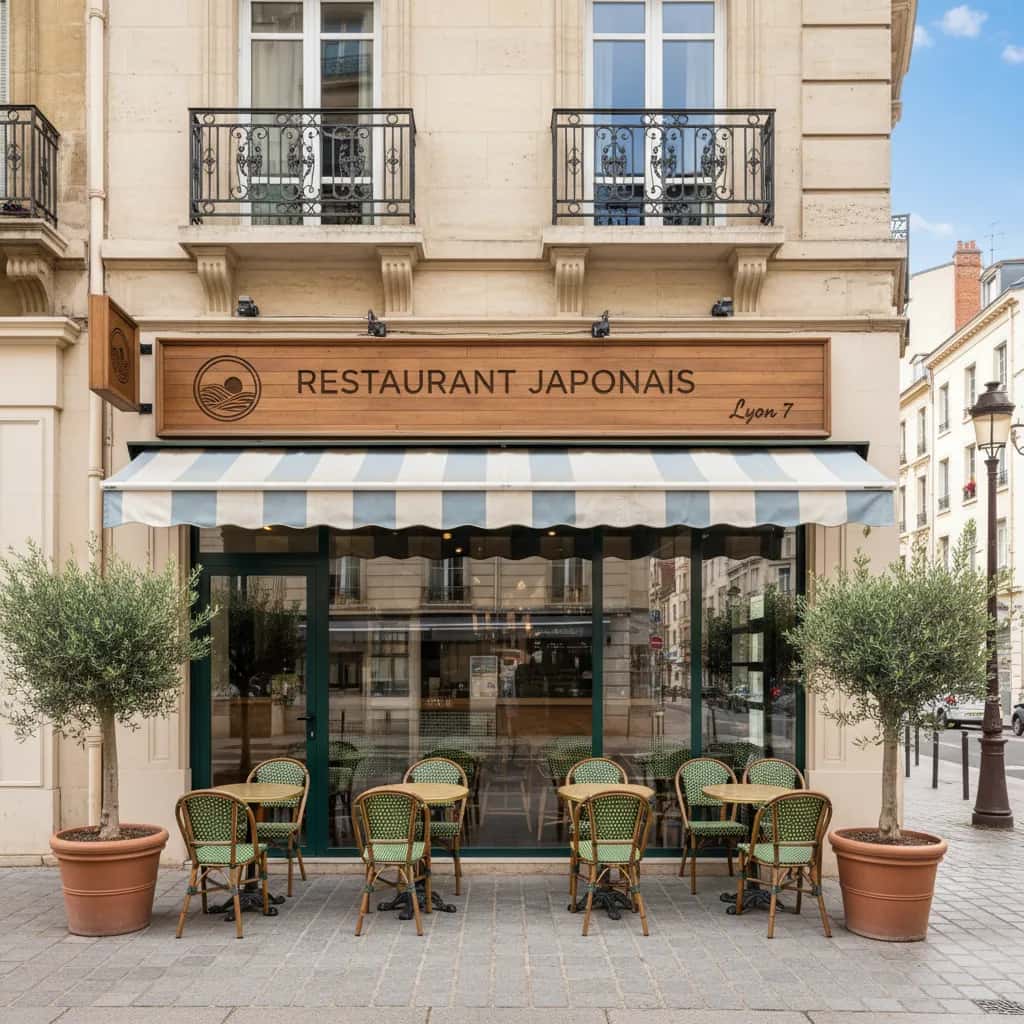 Fast-food 45m² à Lyon : terrasse - extraction