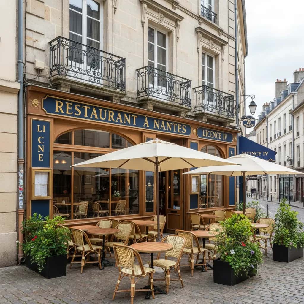 Restaurant à Nantes : terrasse - licence IV