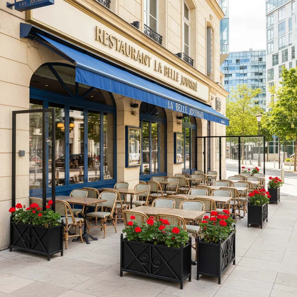 Restaurant à Lyon : terrasse - extraction