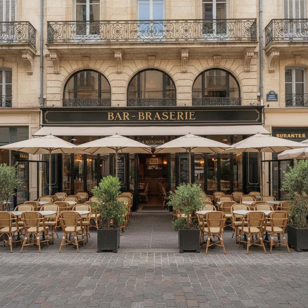 Bar-brasserie 360m² à Montpellier : terrasse - licence IV
