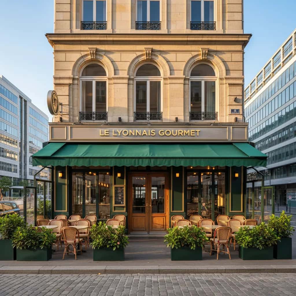 Restaurant 140m² à Lyon : terrasse - licence IV