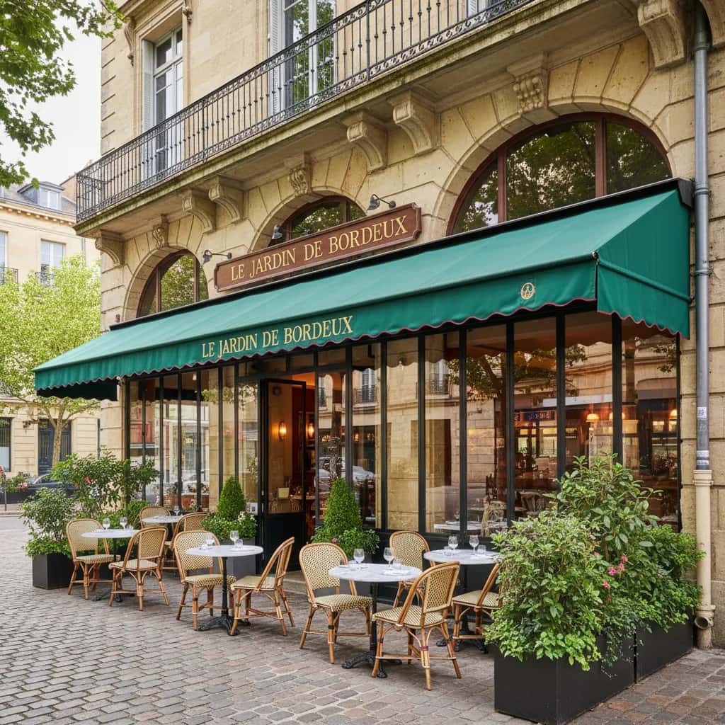 Restaurant 175m² à Bordeaux : terrasse - extraction