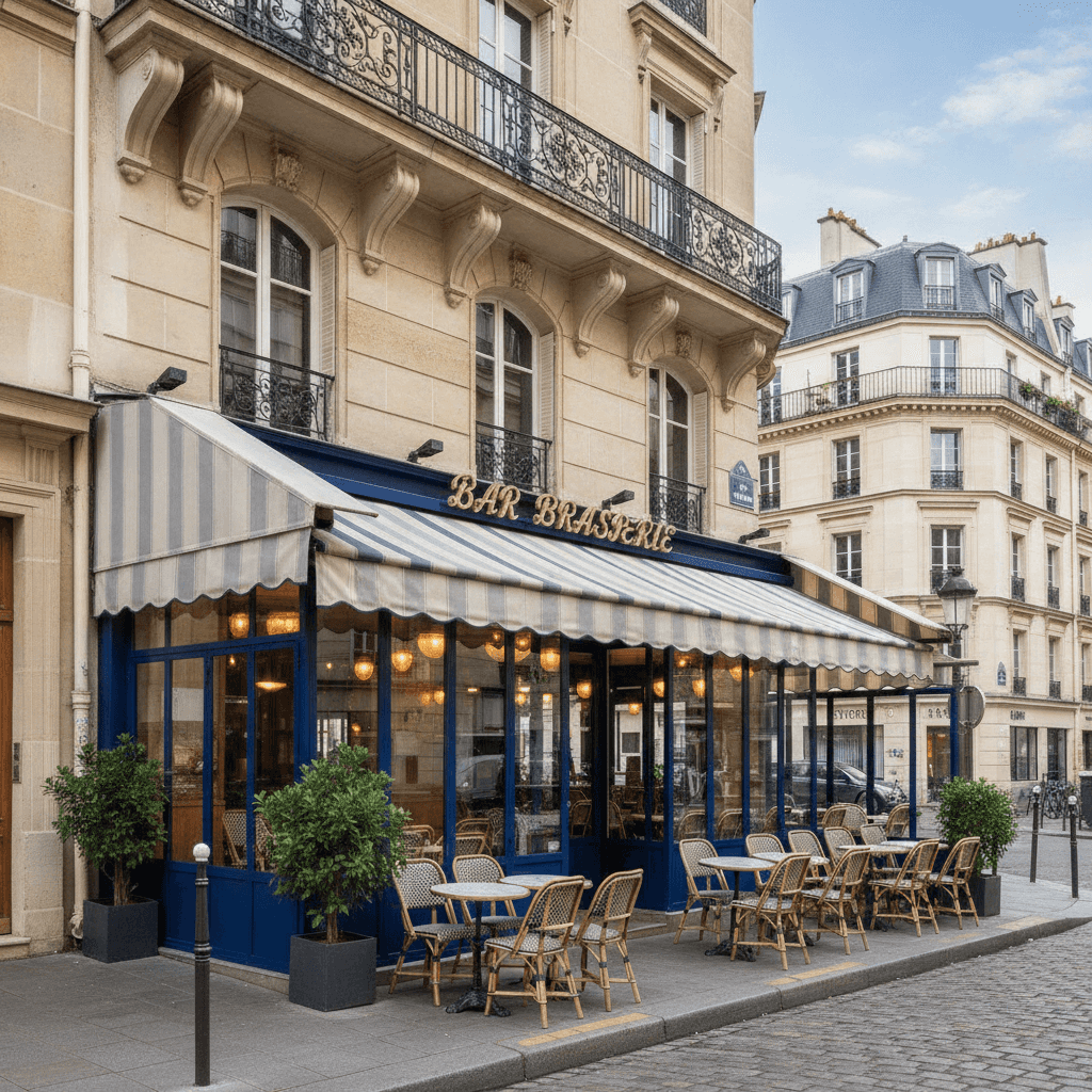 Bar-brasserie 20 couverts à Paris : terrasse - licence IV en liquidation judiciaire