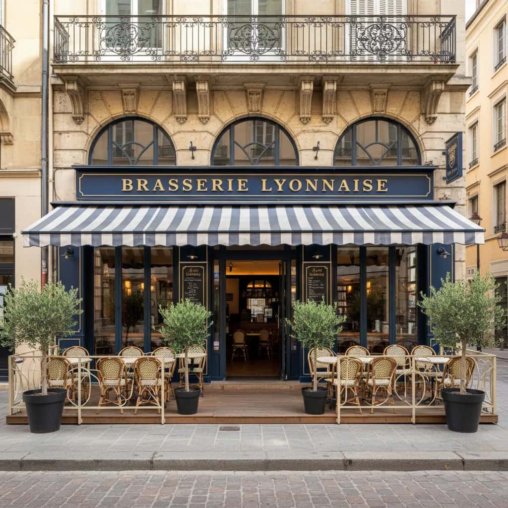 Bar-brasserie 90m² à Lyon : terrasse - licence IV