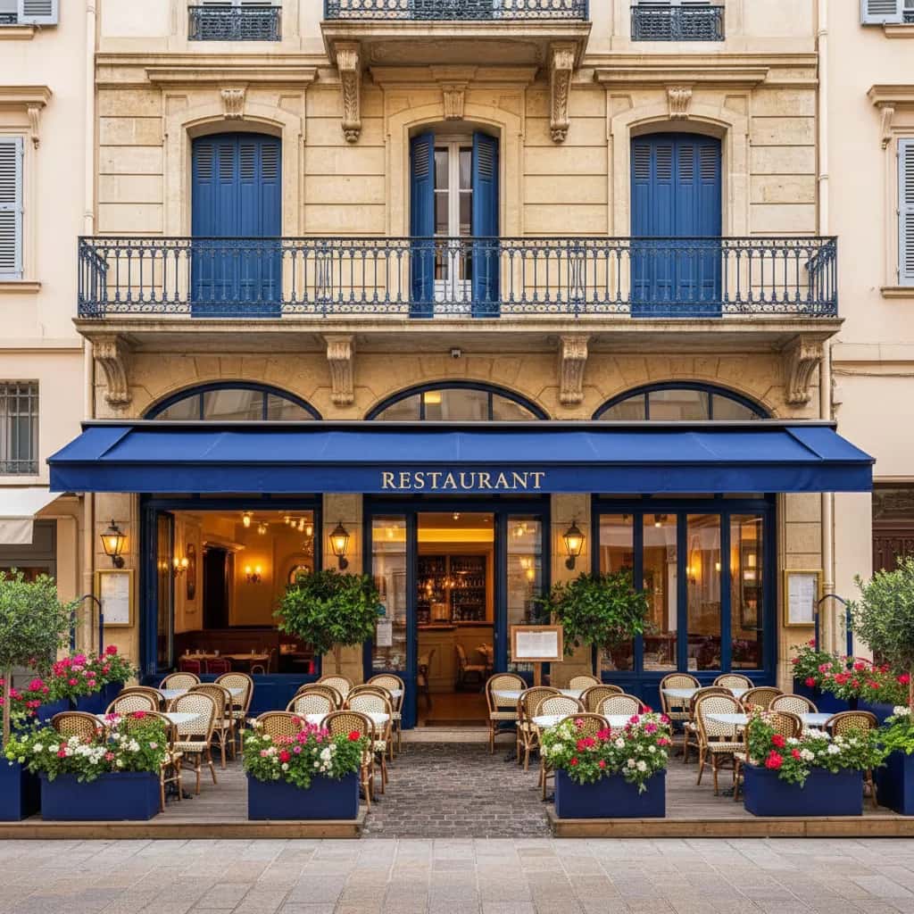 Restaurant 200m² à Nice : terrasse - licence IV