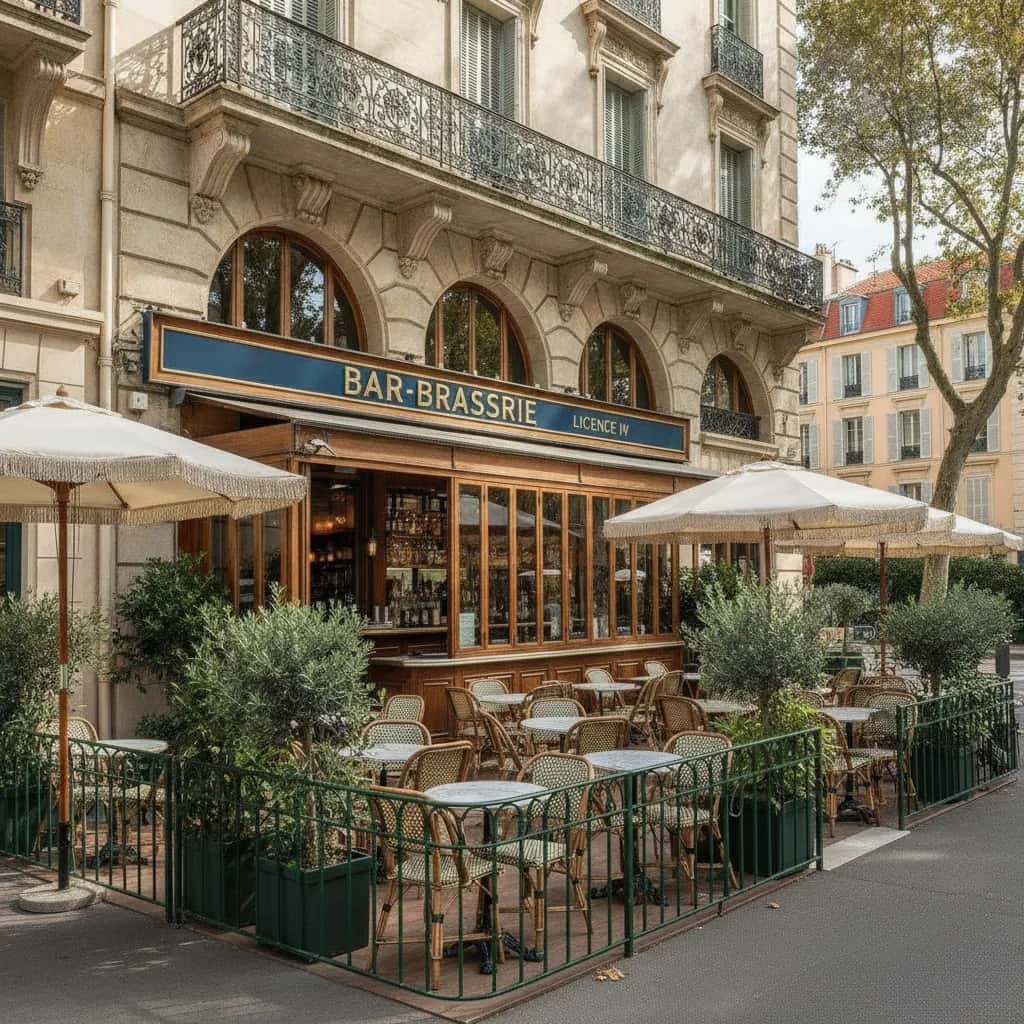 Bar-brasserie 170m² à Nice : terrasse - licence IV