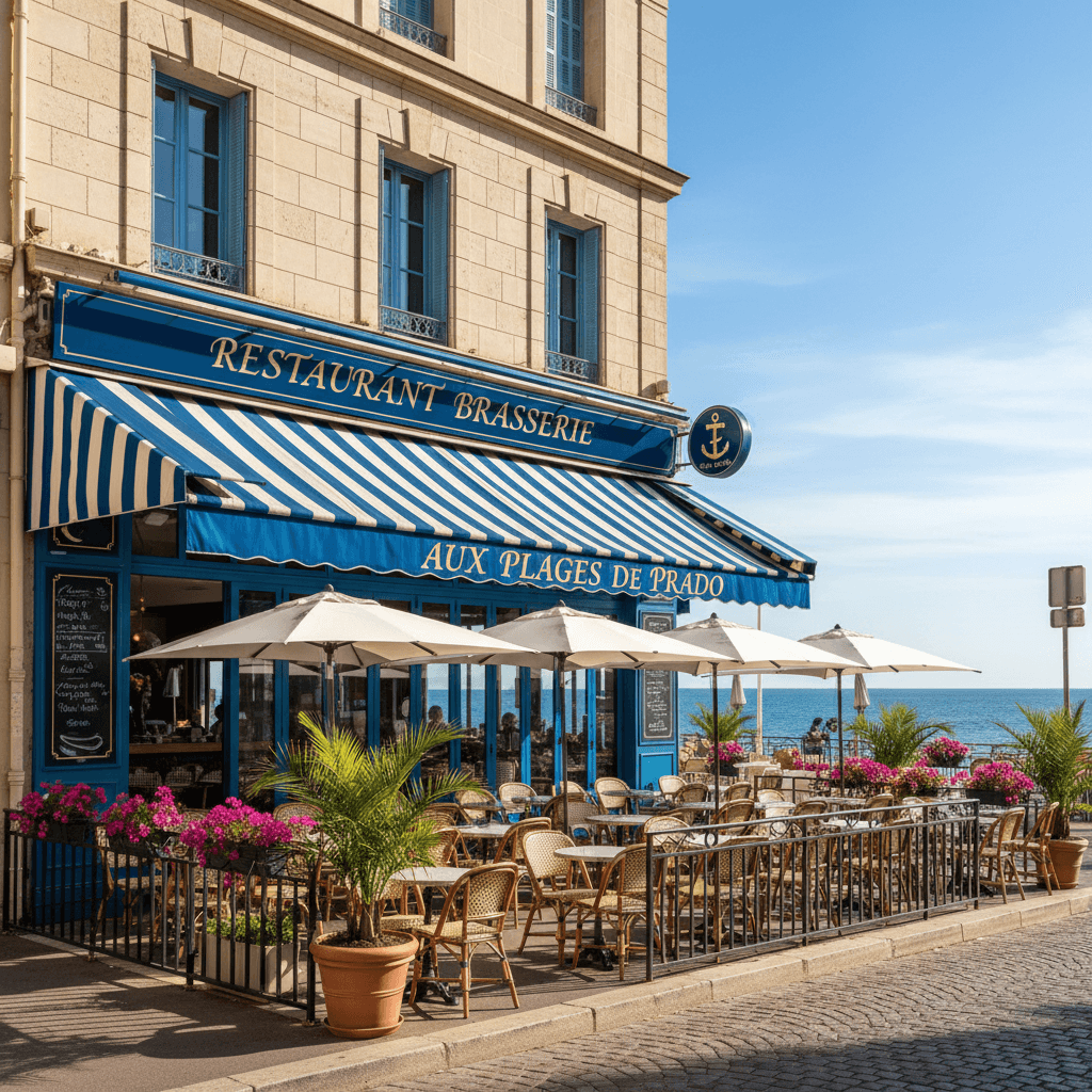 Bar-brasserie 70m² à Marseille : terrasse - licence IV