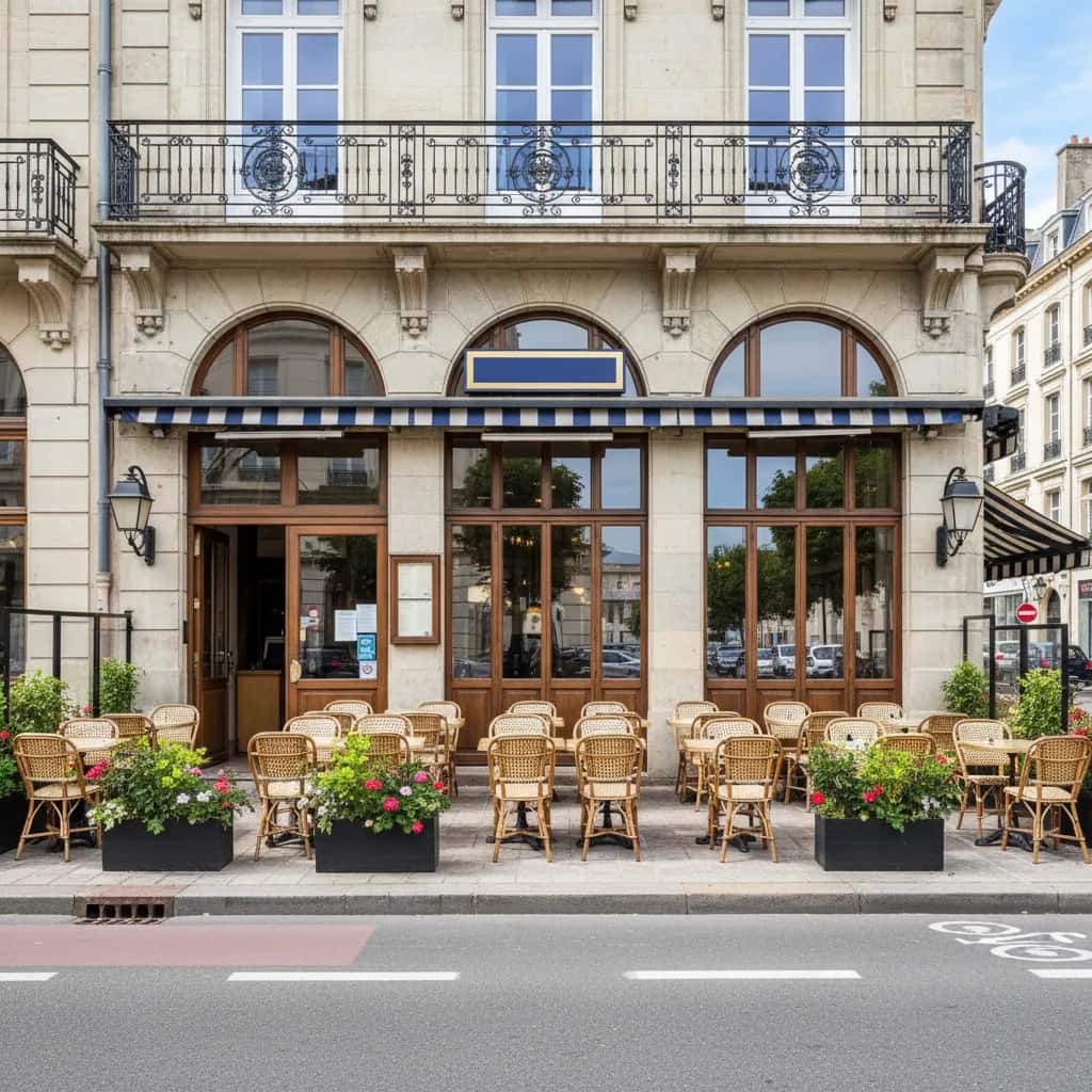 Restaurant 600m² à Nantes : terrasse - licence IV