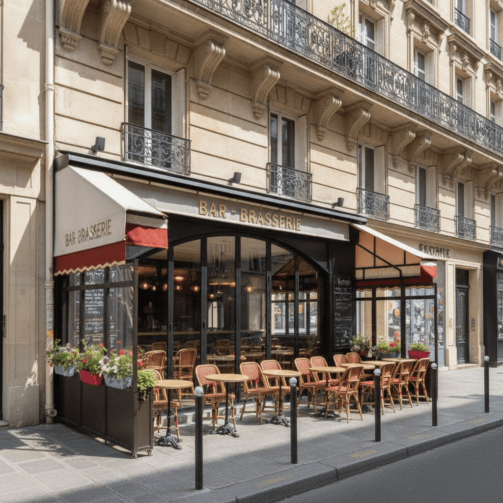 Bar-brasserie 10 couverts à Paris : licence IV - extraction