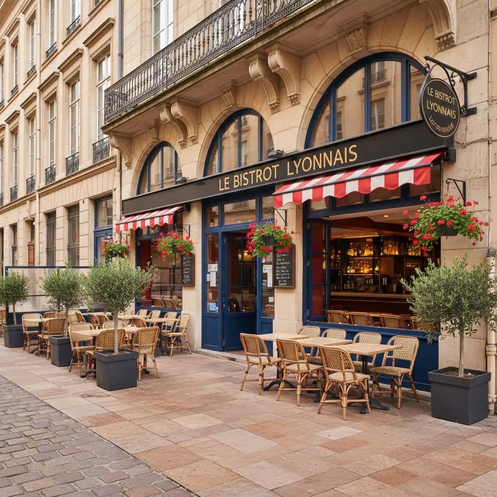 Restaurant 165m² à Lyon : terrasse - licence IV