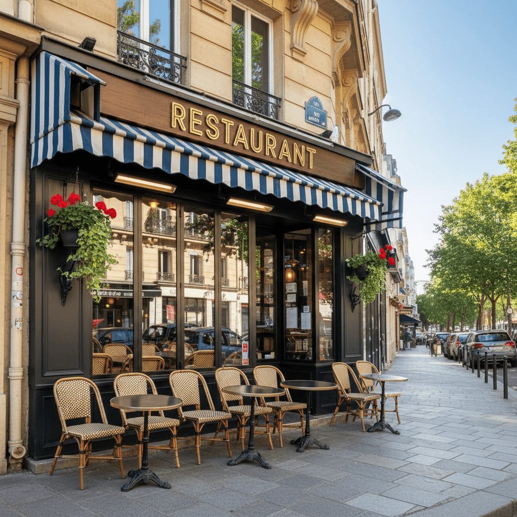 Restaurant à Paris avec Terrasse et Cuisine Équipée
