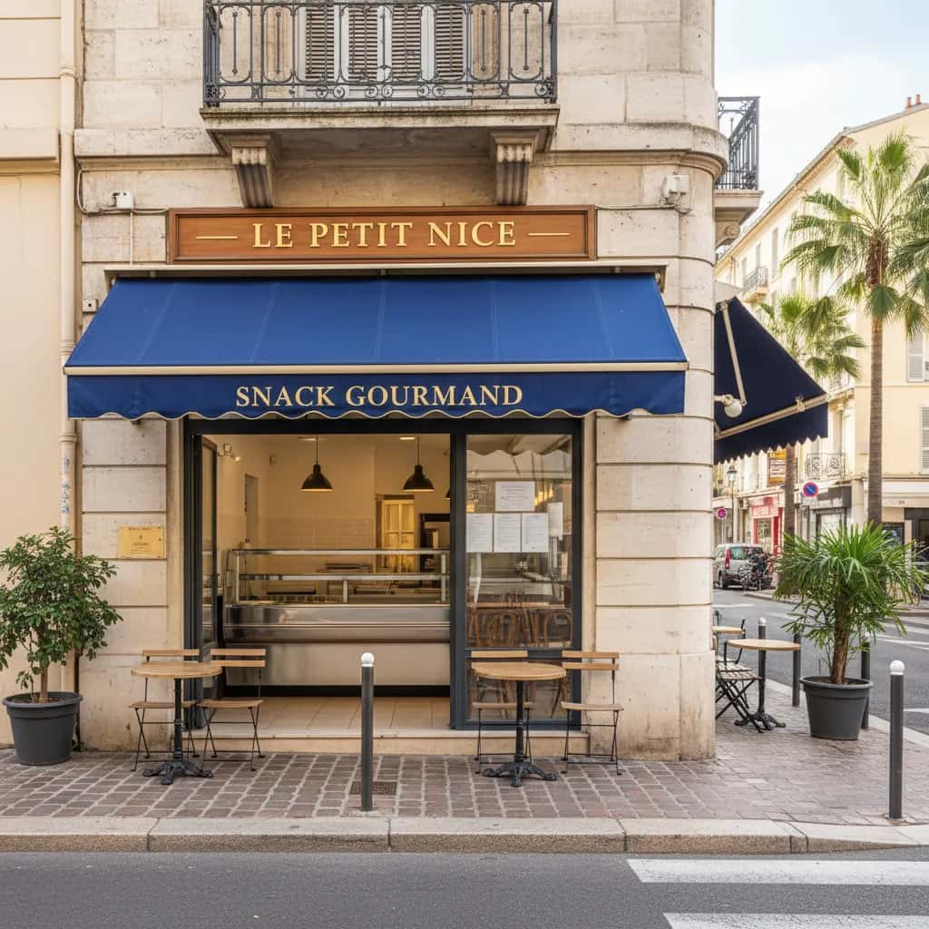 Snack 77m² à Nice : terrasse - extraction