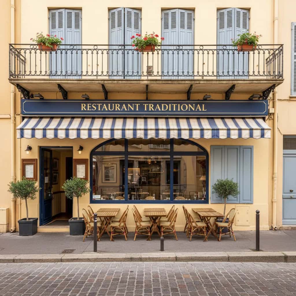 Restaurant 60m² à Nice : terrasse - licence IV