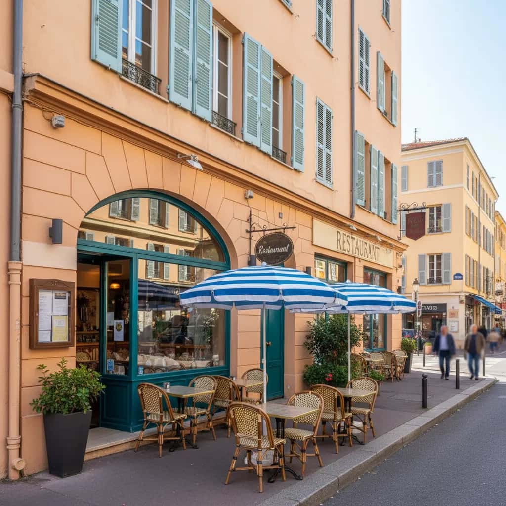 Restaurant 63m² à Nice : terrasse - licence IV