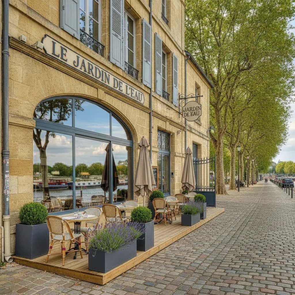 Restaurant 400m² à Bordeaux : terrasse - licence IV